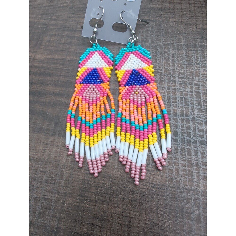 Seed Bead Earrings - Picture 3 of 5